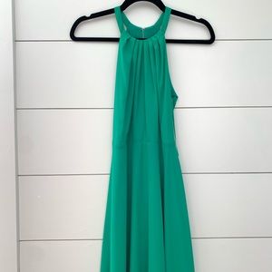 Green Express mock neck dress